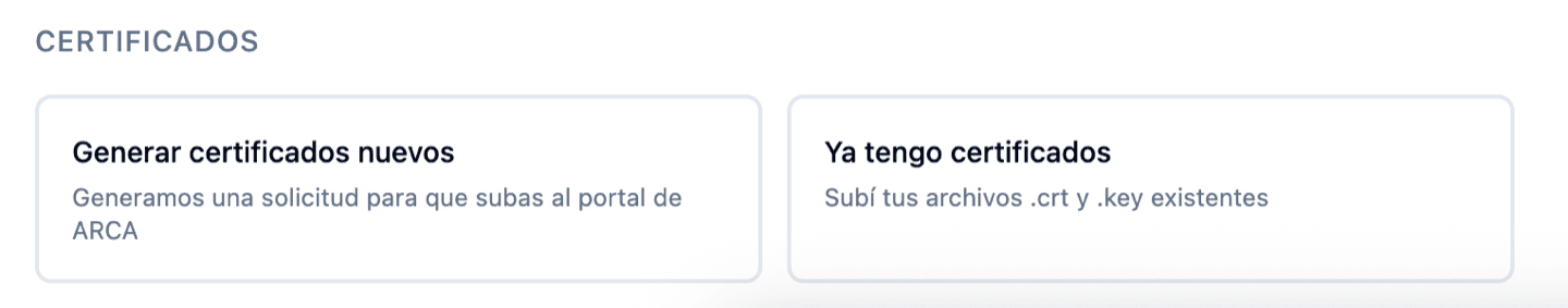 Conexión con ARCA